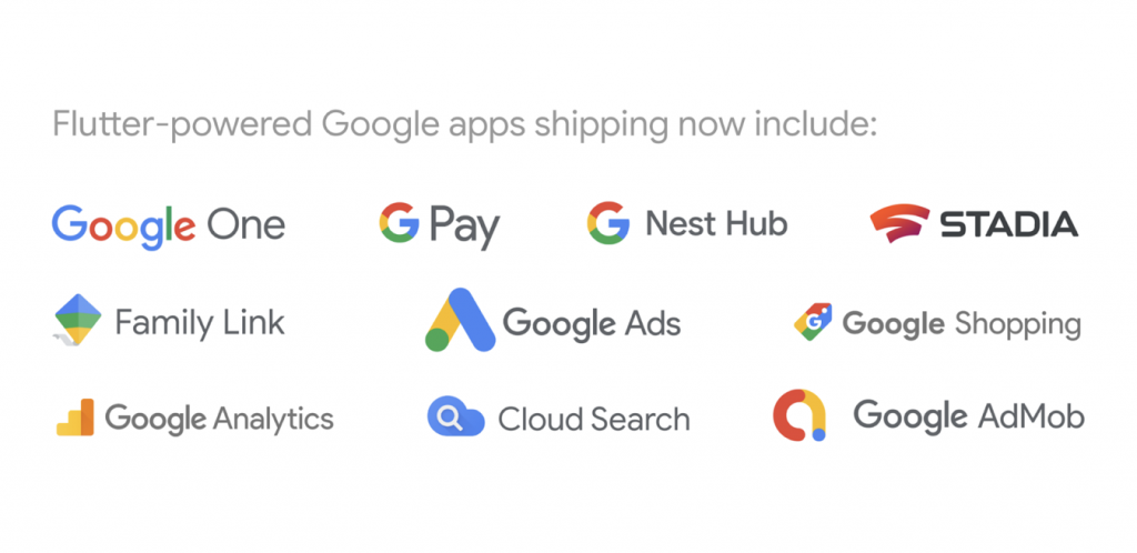 google flutter apps
